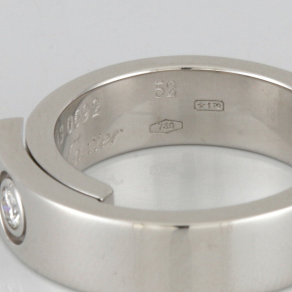 CARTIER White Gold [18K] Diamond Ring Silver - Picture 7 of 7